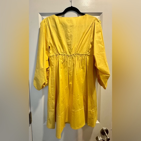 STAUD NWT size M Yellow Sophie Dress - Picture 6 of 10